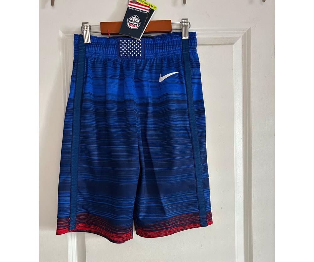 Nike Team USA Tokyo Olympics Size 30 Blue Basketball Shorts New W/Tags